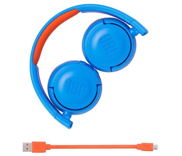 JBL JUNIOR JR300BT niebiesko-pomarańczowy - 408937 - zdjęcie 4